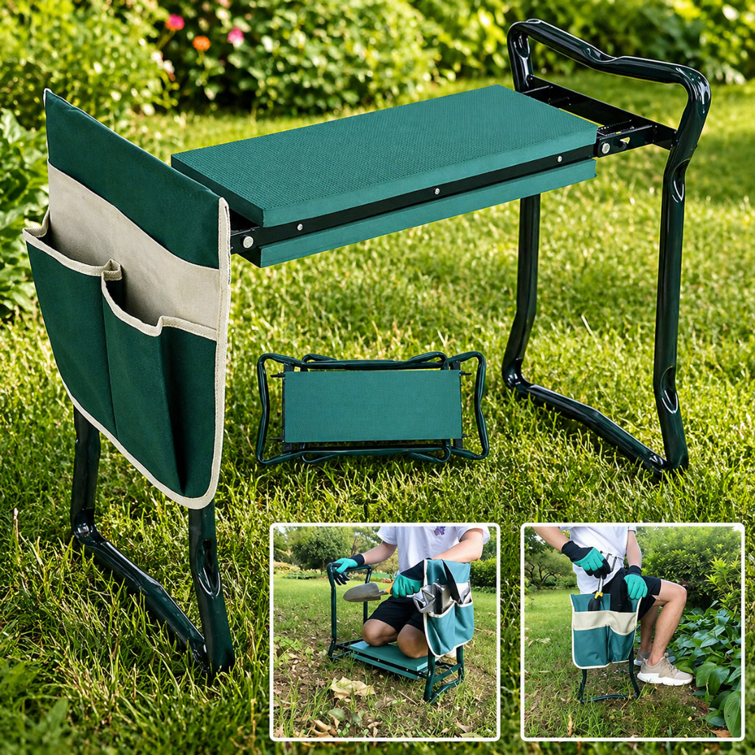 Gardening Seat and Kneeling Pad Combo