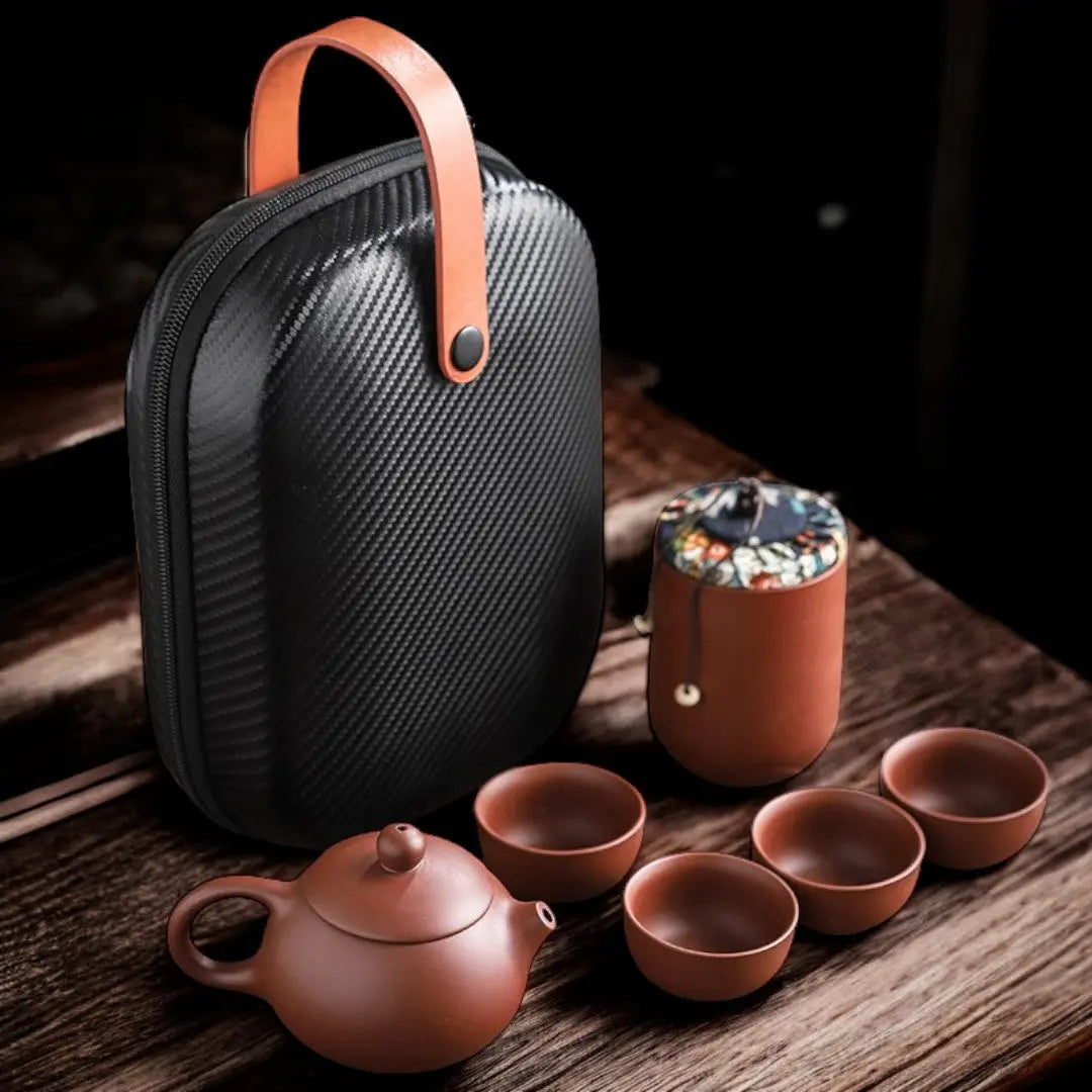 Portable Artisan Tea Set for Travel Enthusiasts