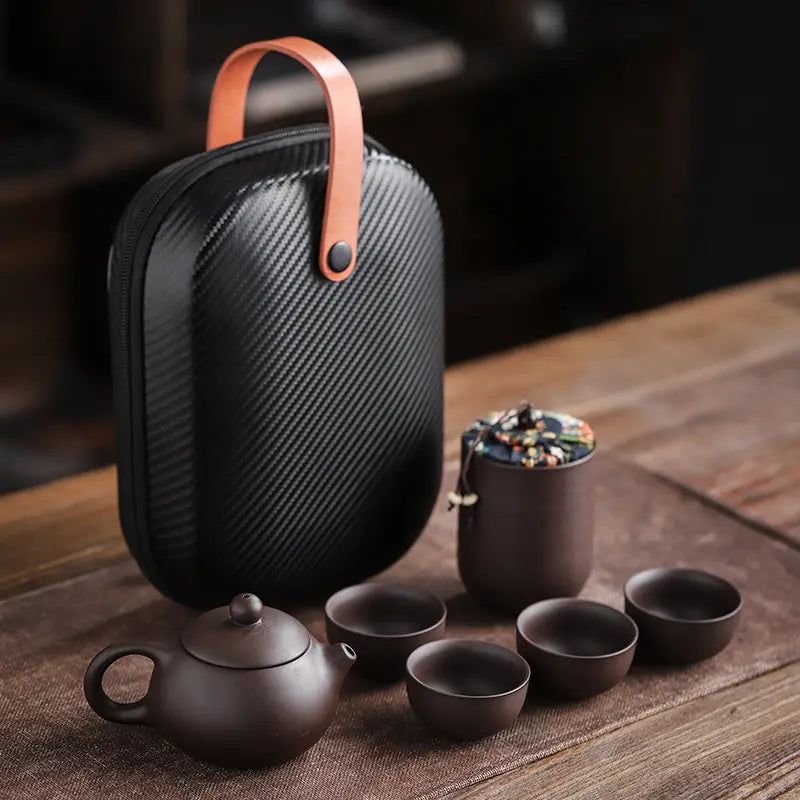 Portable Artisan Tea Set for Travel Enthusiasts