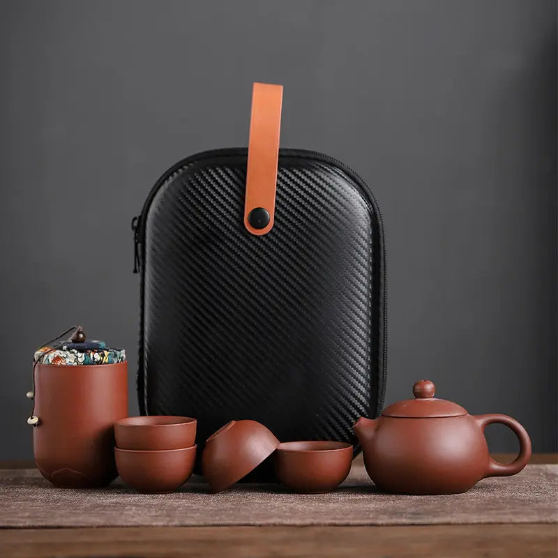 Portable Artisan Tea Set for Travel Enthusiasts