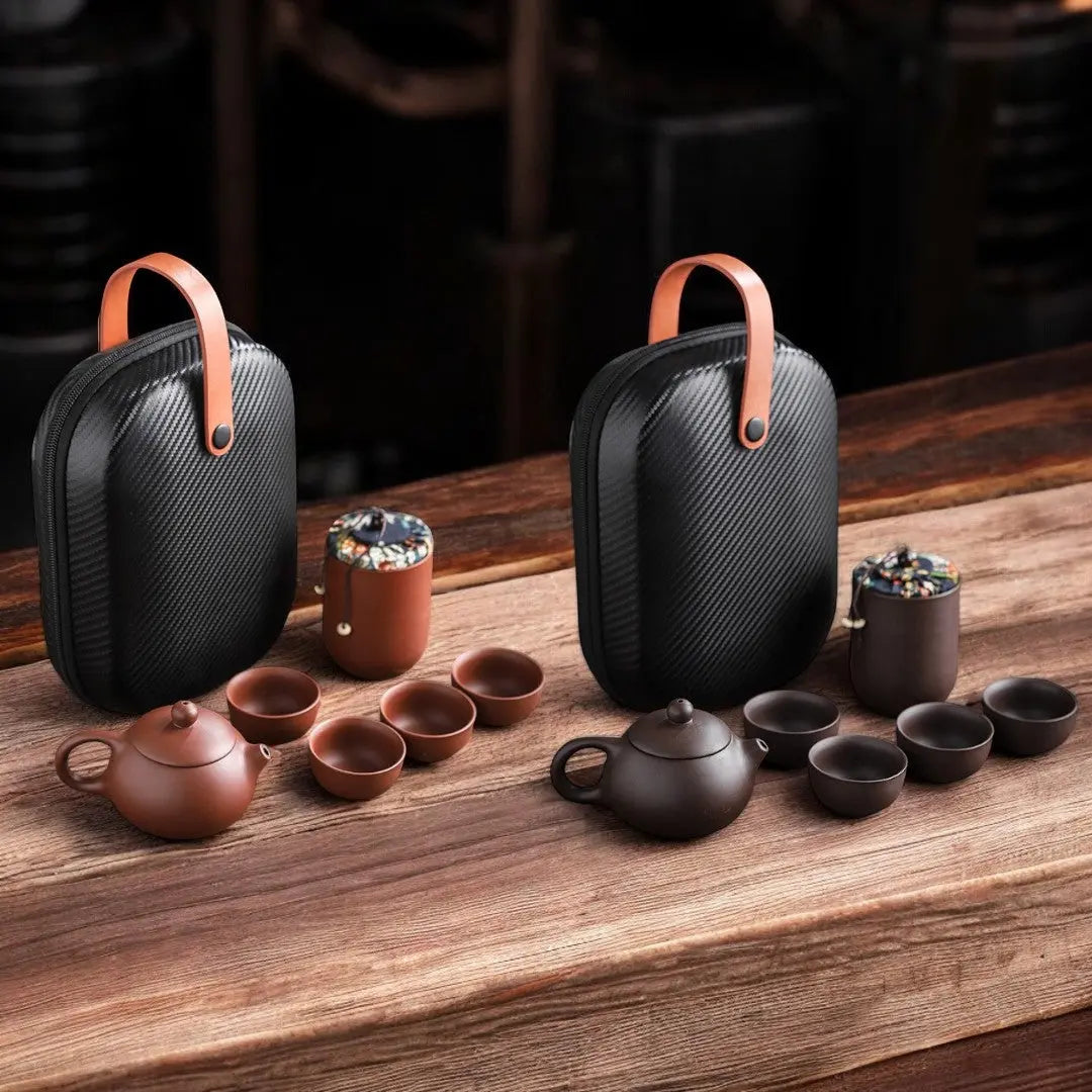 Portable Artisan Tea Set for Travel Enthusiasts