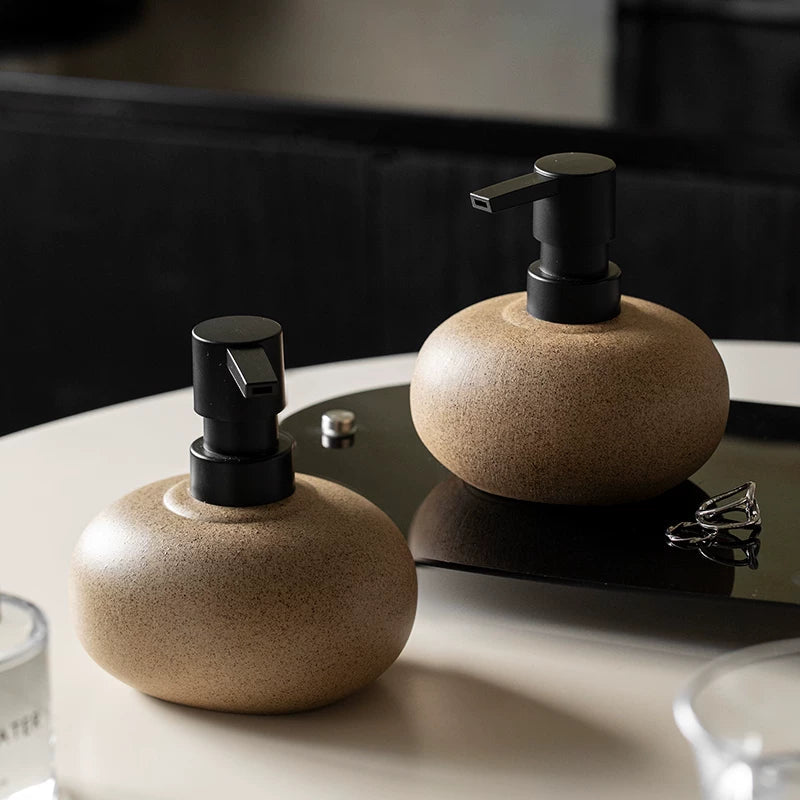 Serene Stone-Inspired Soap Dispenser