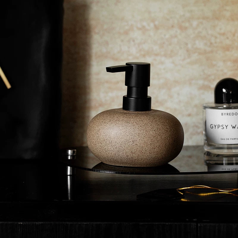 Serene Stone-Inspired Soap Dispenser