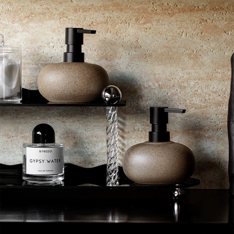 Serene Stone-Inspired Soap Dispenser