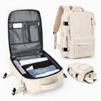 Carry-On Backpack for Travel with Laptop Compartment and Shoe Pocket