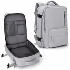 Carry-On Backpack for Travel with Laptop Compartment and Shoe Pocket