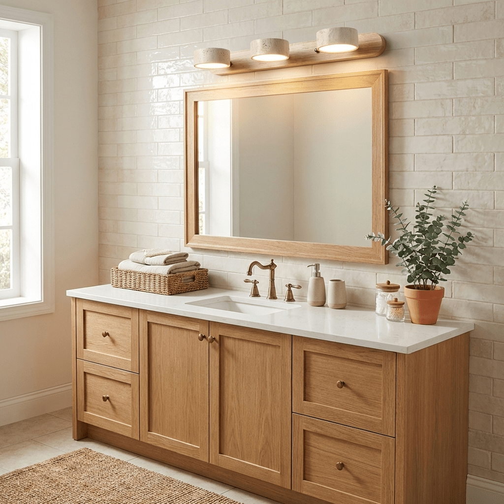 Modern Wall Sconce for Ambient Lighting - Stylish Travertine Design