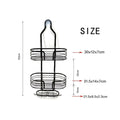 Shower Caddy with Iron Frame - Easy Installation Without Tools