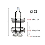 Shower Caddy with Iron Frame - Easy Installation Without Tools