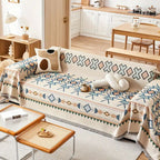 Bohemian Slipcover for Sectional Sofas - Soft Chenille Fabric
