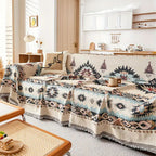Bohemian Slipcover for Sectional Sofas - Soft Chenille Fabric