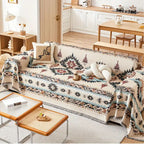 Bohemian Slipcover for Sectional Sofas - Soft Chenille Fabric