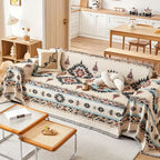 Bohemian Slipcover for Sectional Sofas - Soft Chenille Fabric
