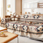 Bohemian Slipcover for Sectional Sofas - Soft Chenille Fabric