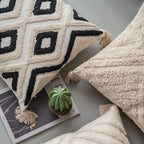 Geometric Textured Pillow Cover for Stylish Interiors