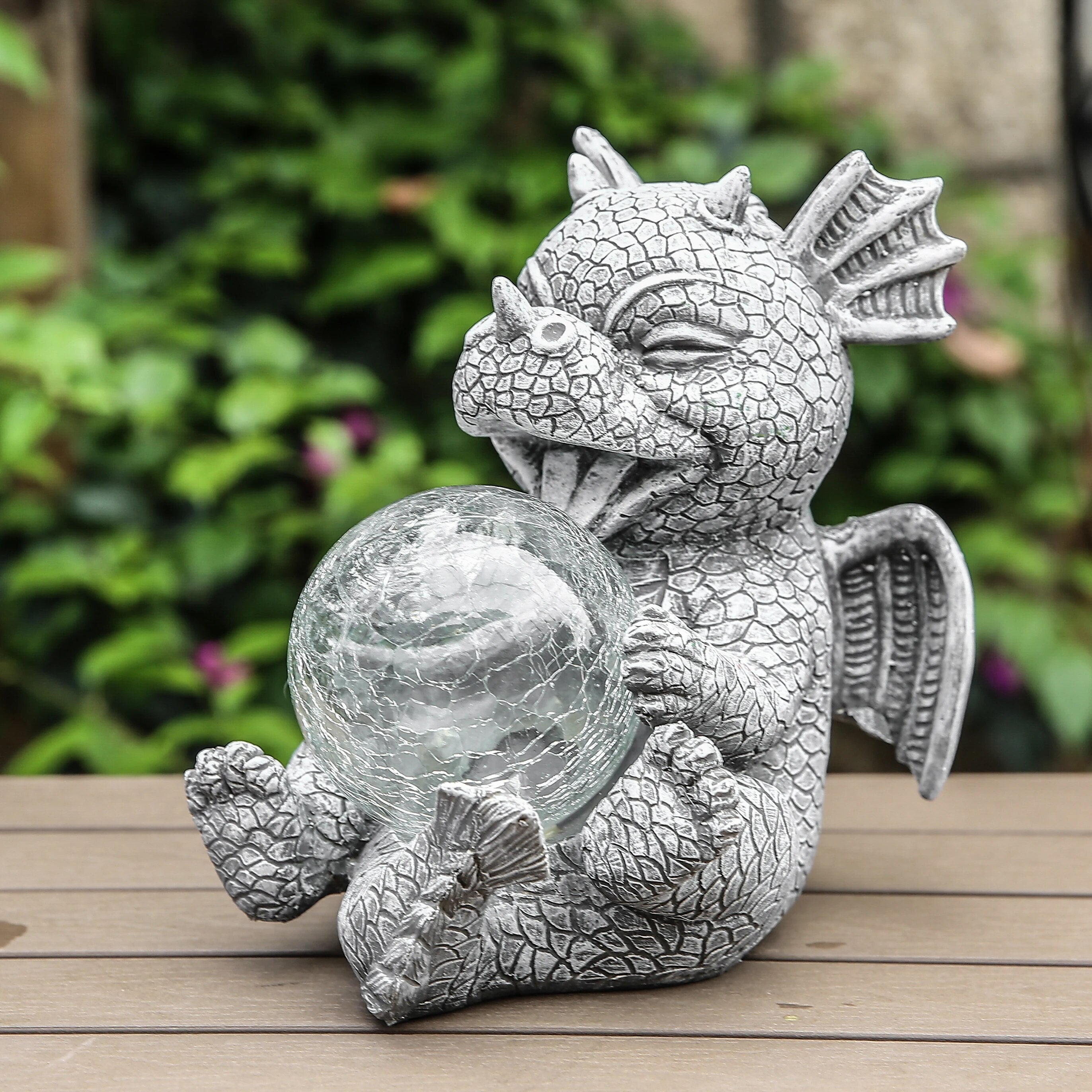 LED Desk Lamp with Dragon Guardian Design