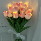 Chic Portable LED Night Light for Home Decoration – Tulip Design