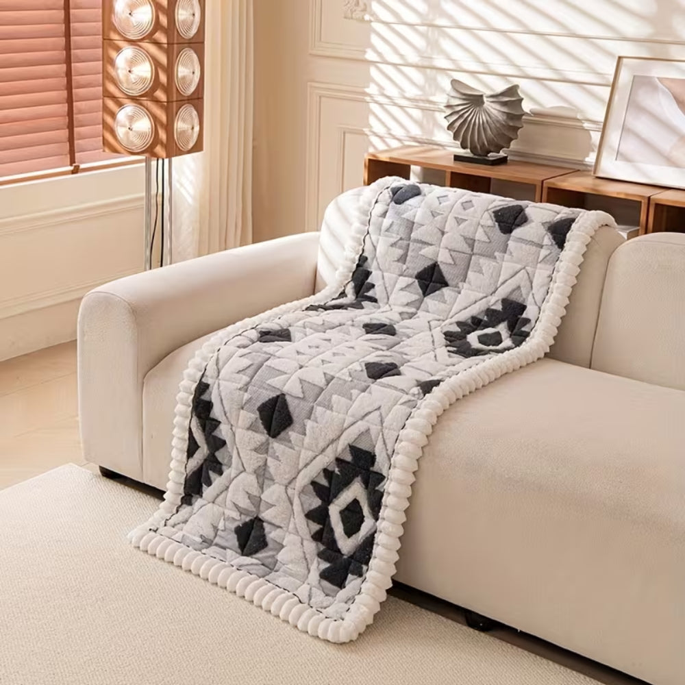 Thick Quilted Plush Couch Protector - Pet-Friendly Cover for Tundra