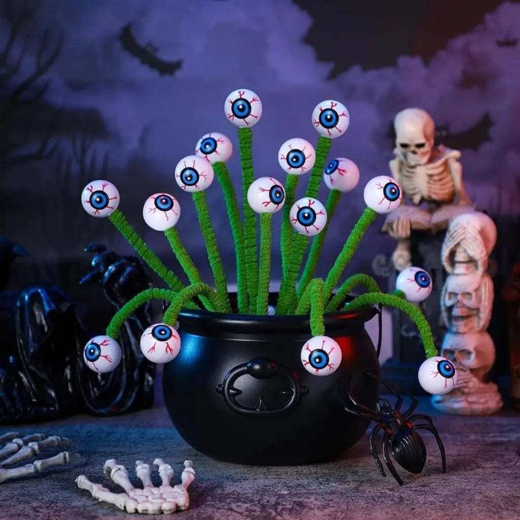 Whimsical Eyeball Branch Arrangement
