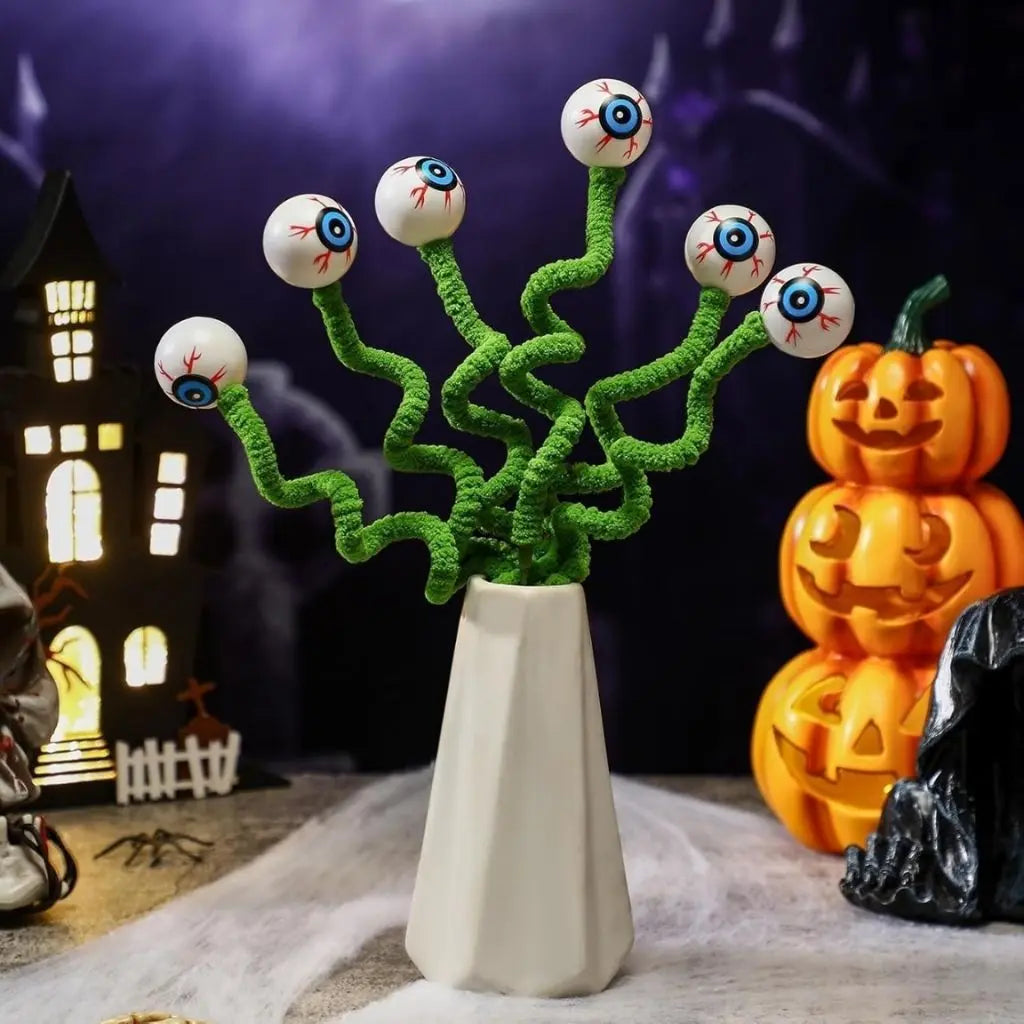 Whimsical Eyeball Branch Arrangement