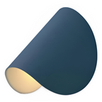 Curved Metal Wall Light with Rotatable Design