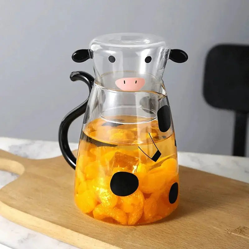 Charming Glass Kettle & Cup Duo for Your Kitchen
