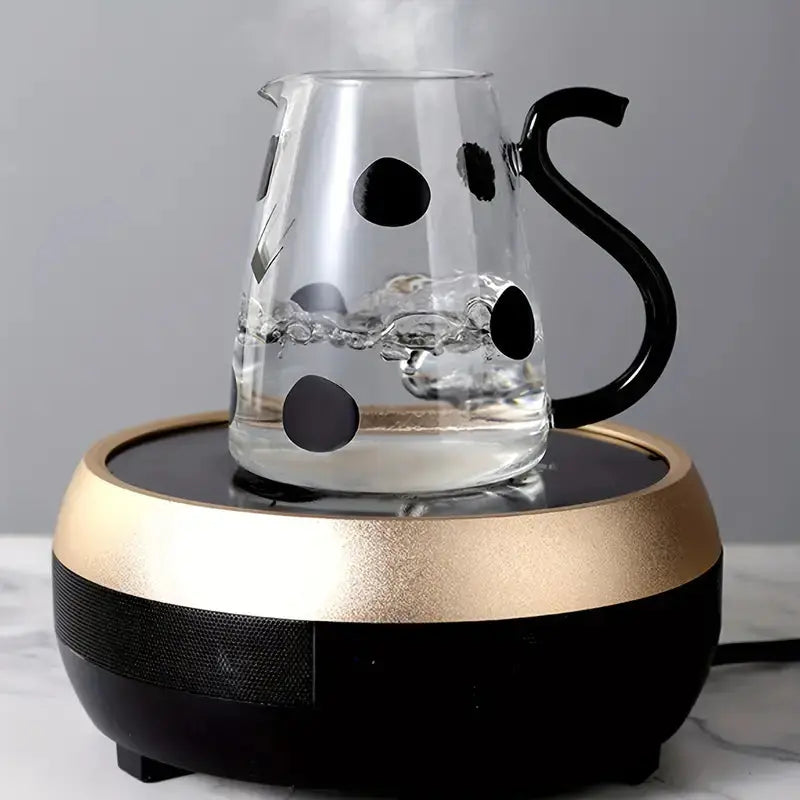 Charming Glass Kettle & Cup Duo for Your Kitchen