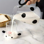 Charming Glass Kettle & Cup Duo for Your Kitchen