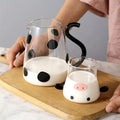 Charming Glass Kettle & Cup Duo for Your Kitchen