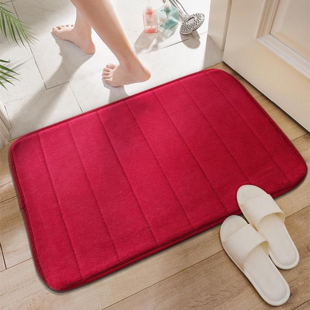 Absorbent Bath Mat with Fast-Drying and Non-Slip Features