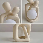 Eternal Embrace Nordic Couple Sculpture