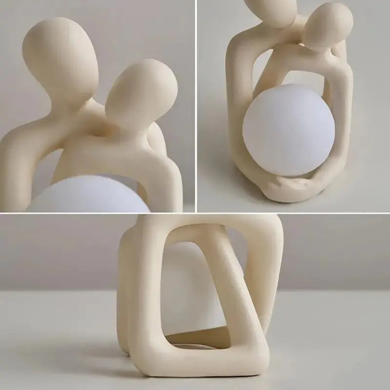 Eternal Embrace Nordic Couple Sculpture