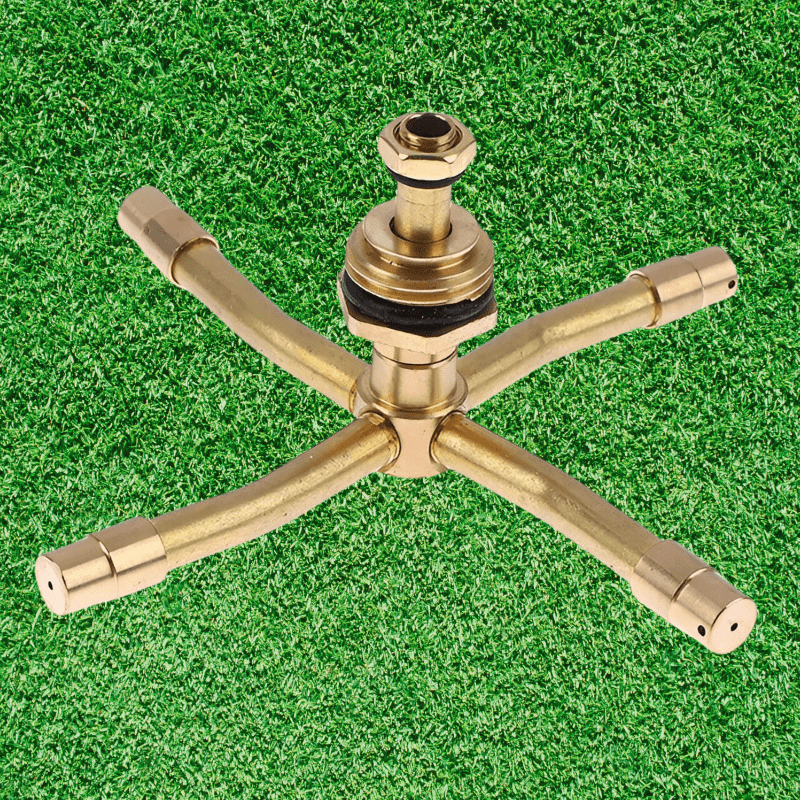 360° Adjustable Brass Garden Sprinkler – SpinJet Watering System