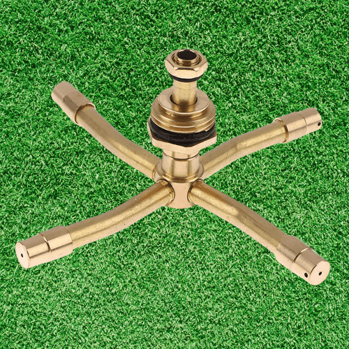 360° Adjustable Brass Garden Sprinkler – SpinJet Watering System