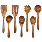 Acacia Wooden Ladle Set – Essential Kitchen Utensils for Cooking