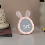 Digital Alarm Clock with Night Light in Rabbit Design