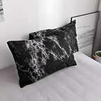 Black Marble 3-Piece Bedding Set – Quilt Cover Ensemble