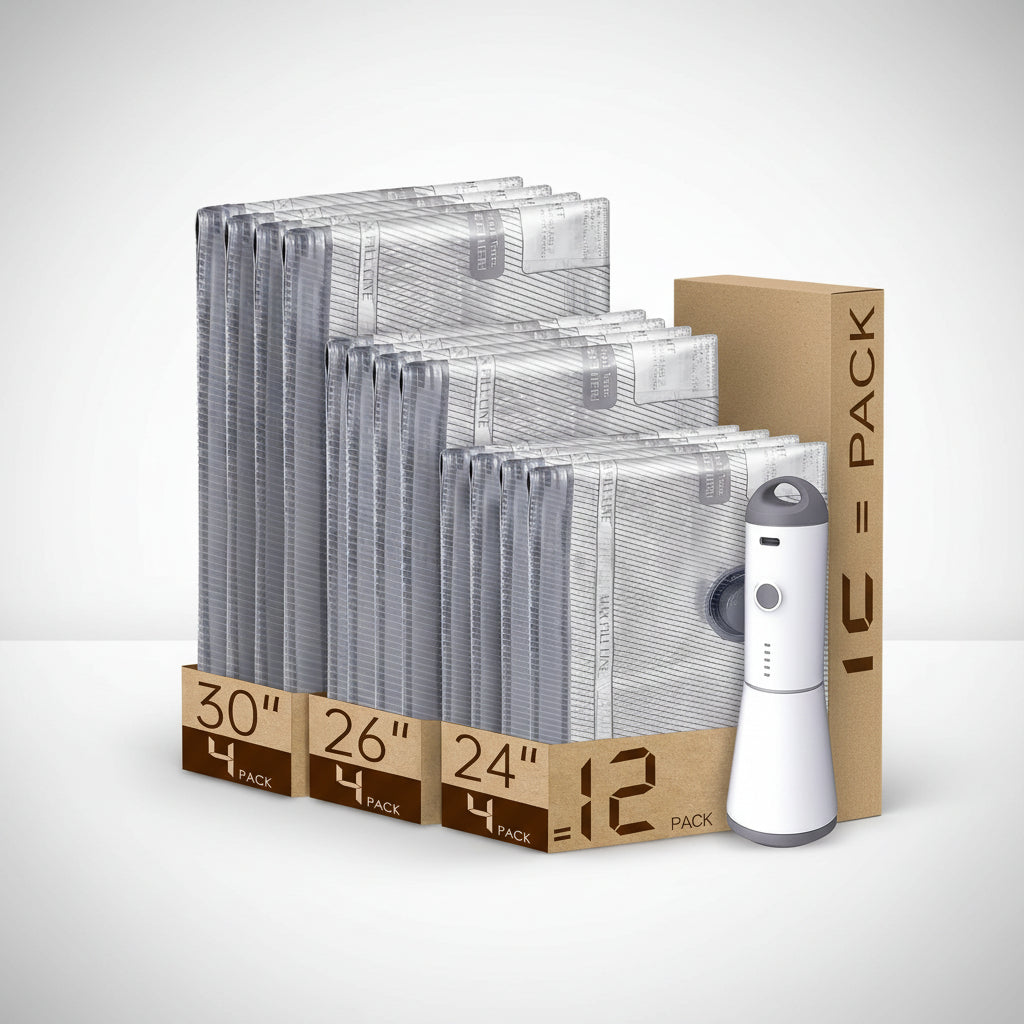 Travel Packing Set with Cordless Pump & Vacuum Storage Bags