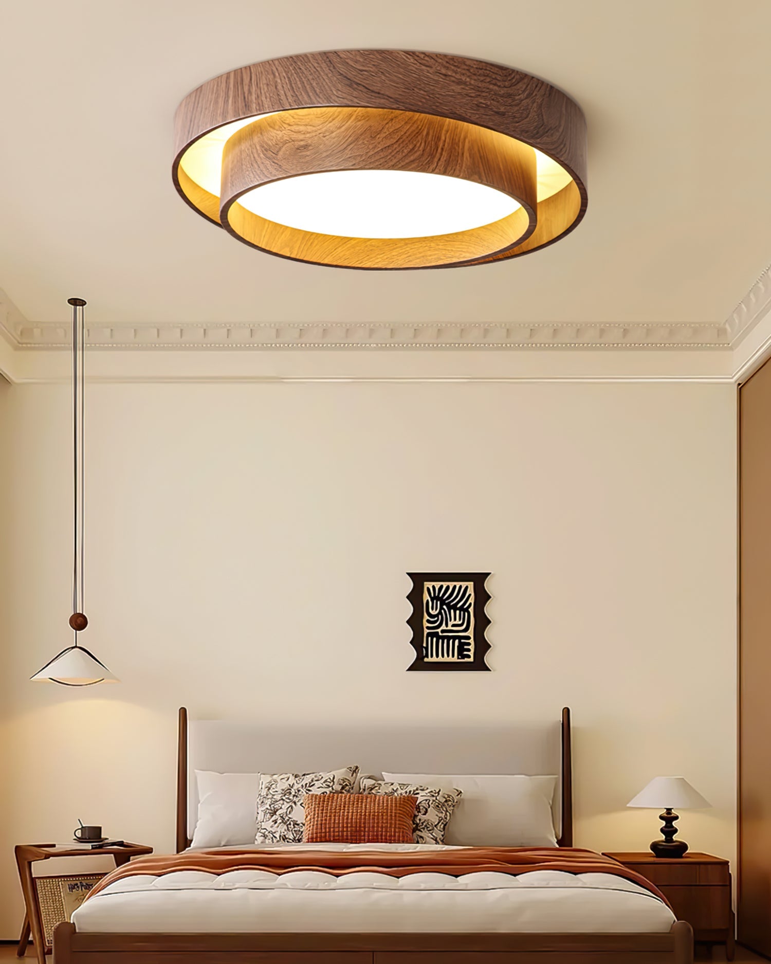 Modern Flush Mount Ceiling Light Fixture with LED – Elegant Design