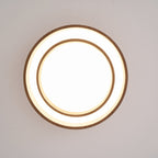 LED Ceiling Light with Walnut Finish – Modern Ceiling Lamp
