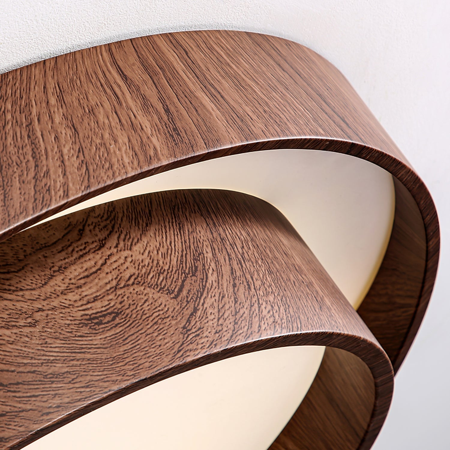 LED Ceiling Light with Walnut Finish – Modern Ceiling Lamp