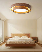 LED Ceiling Light with Walnut Finish – Modern Ceiling Lamp