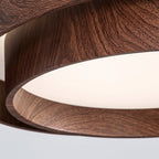 LED Ceiling Light with Walnut Finish – Modern Ceiling Lamp