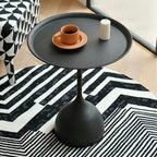 Minimalist Round Side Table in Scandinavian Style