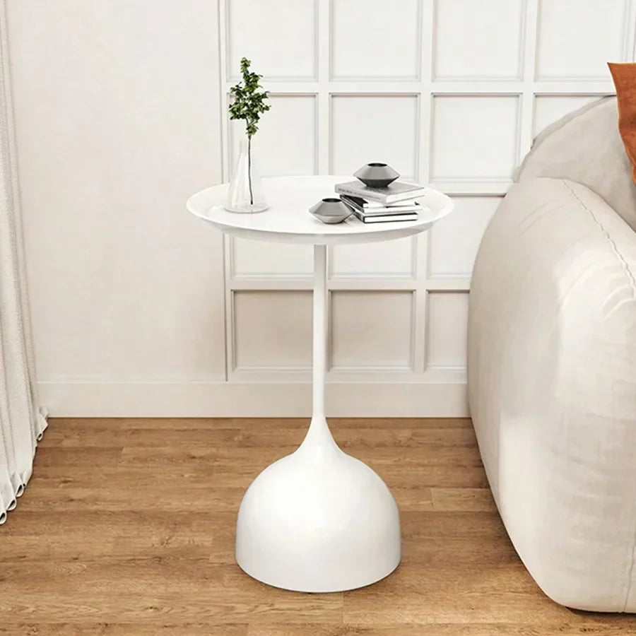 Minimalist Round Side Table in Scandinavian Style