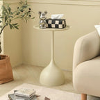 Minimalist Round Side Table in Scandinavian Style