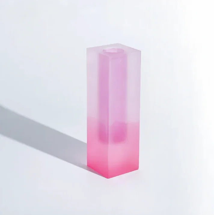 Vibrant Gradient Acrylic Vase for Modern Home Decor