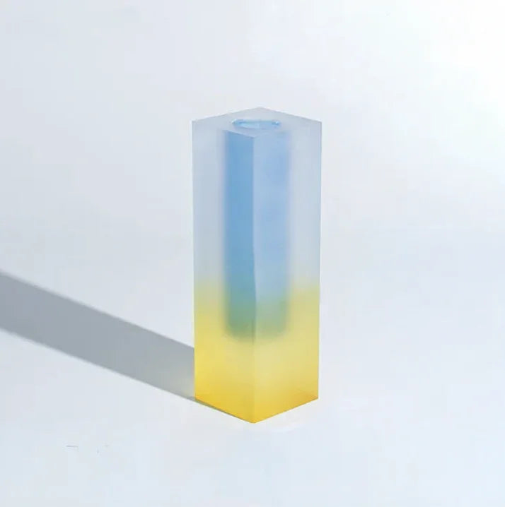 Vibrant Gradient Acrylic Vase for Modern Home Decor