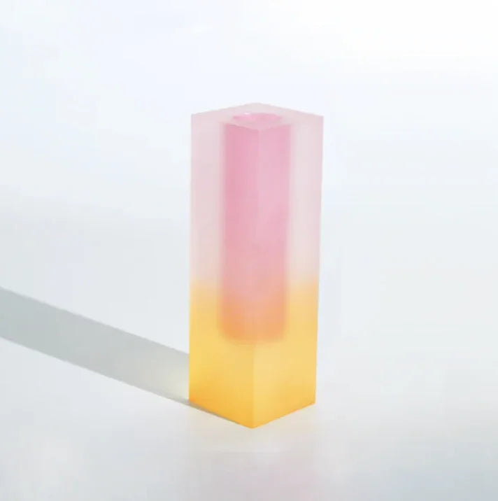 Vibrant Gradient Acrylic Vase for Modern Home Decor