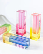 Vibrant Gradient Acrylic Vase for Modern Home Decor